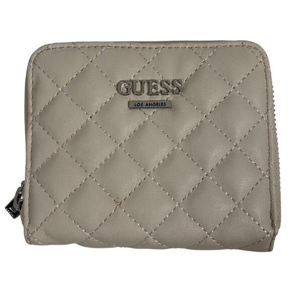 GUESS Los Angeles Puffy Quilted Purse Coin Change Credit Card Wallet Clutch - Picture 2 of 9